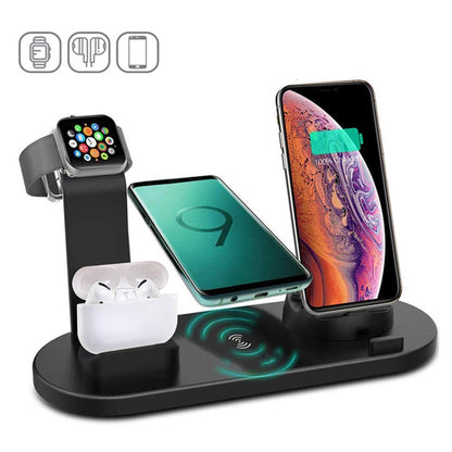 30W 7 in 1 Wireless Charger Stand Pad For iPhone 14 13 12 X Apple Watch Qi Fast Charging Dock Station for Airpods Pro iWatch 7 6