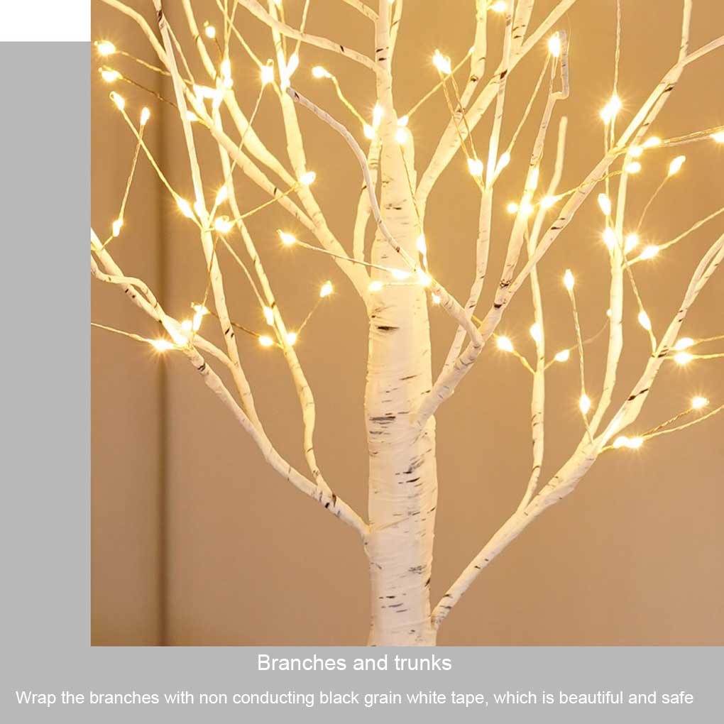 24/144 Leds Birch Tree Light Glowing Branch Light Night LED Light Suitable for Home Bedroom Wedding Party Christmas Decoration