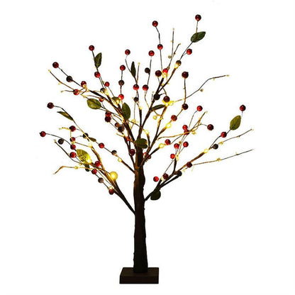 LED Tree Light with Beads Tree Lamp Battery Operated Tabletop Bonsai LED Night Light for Living Room Decoration Christmas Lights