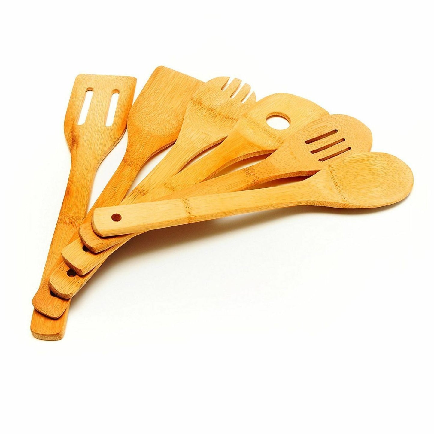 6 Piece Bamboo Spatula Set